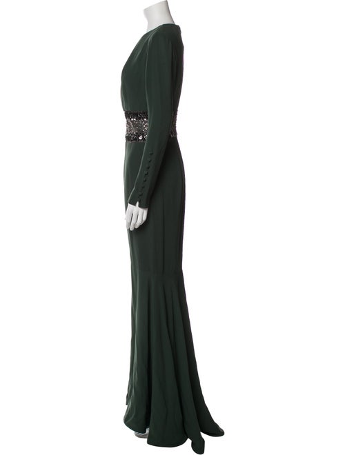 Pamella Roland Silk Long Dress