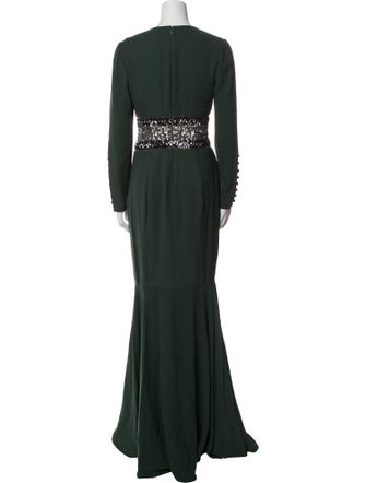 Pamella Roland Silk Long Dress