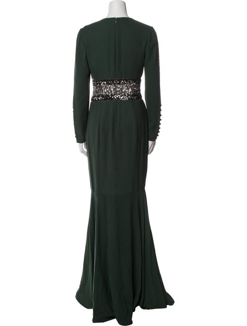 Pamella Roland Silk Long Dress