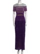 Pamella Roland Silk Long Dress