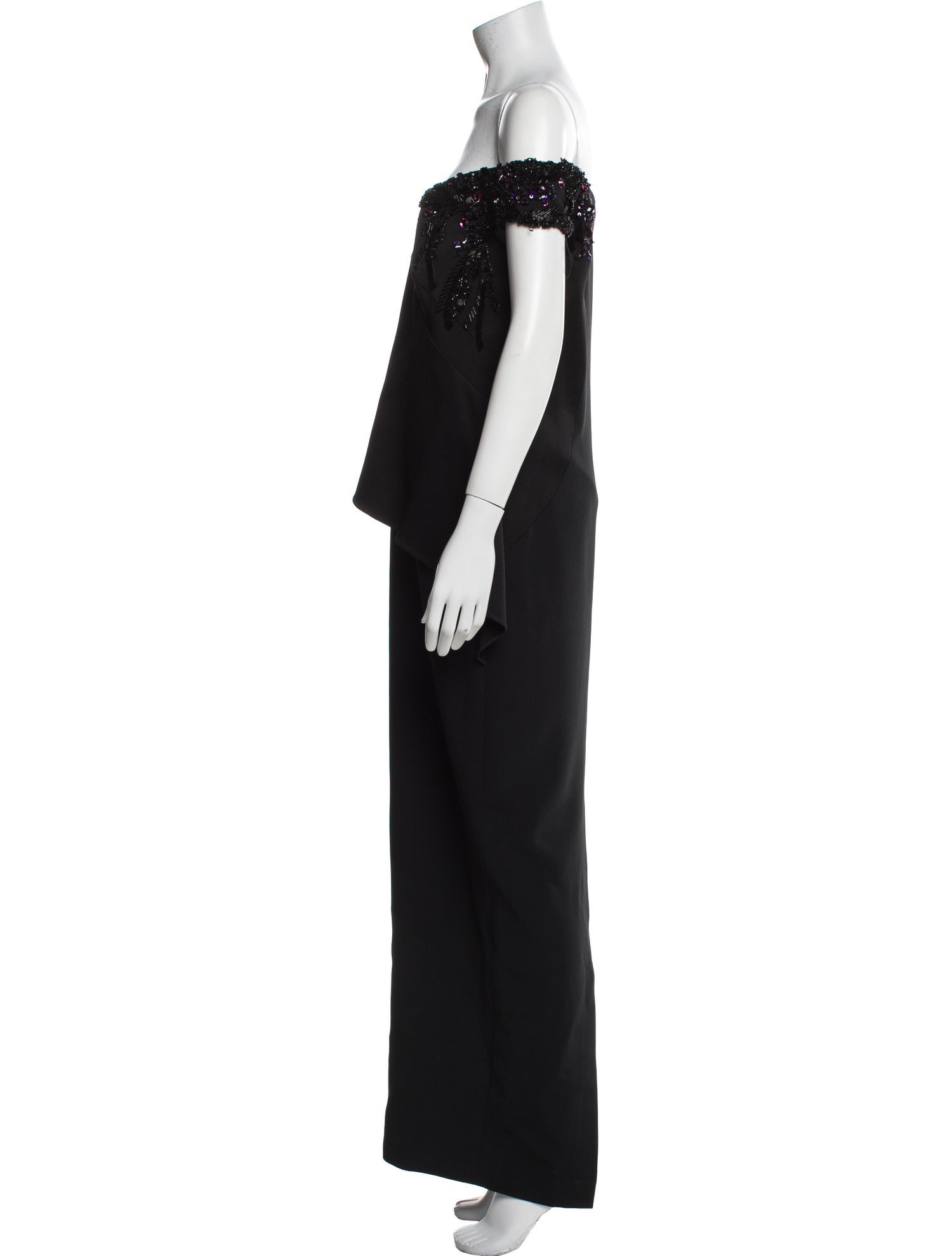 Pamella Roland Off-The-Shoulder Long Dress