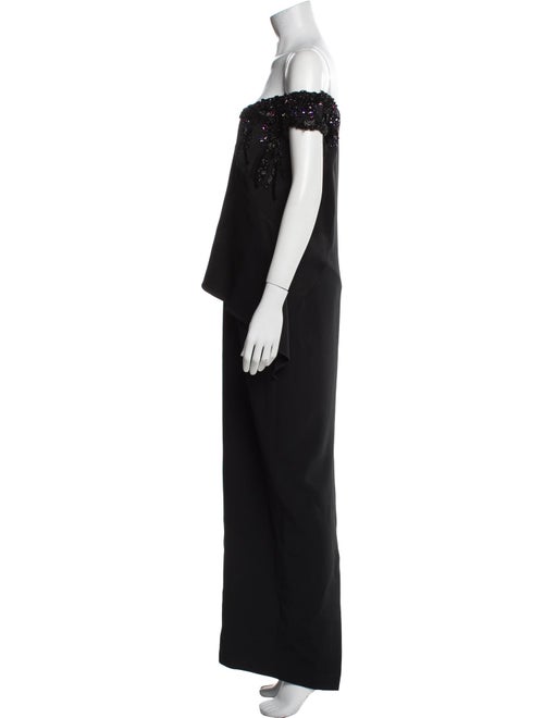 Pamella Roland Off-The-Shoulder Long Dress