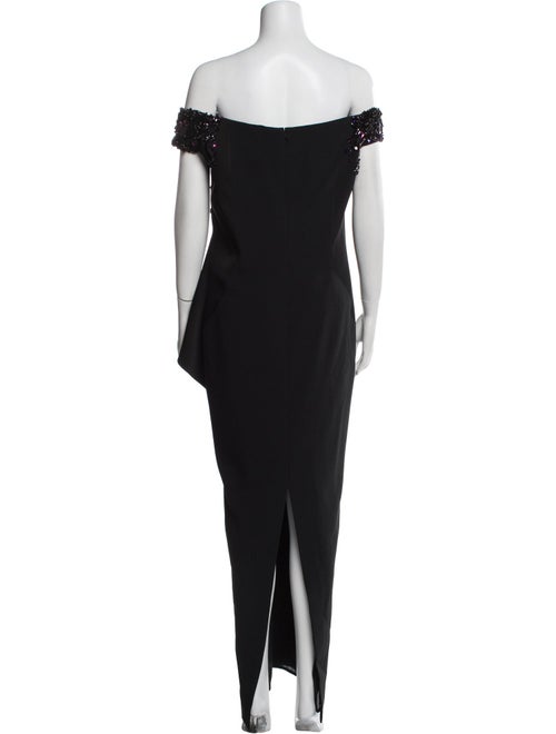 Pamella Roland Off-The-Shoulder Long Dress