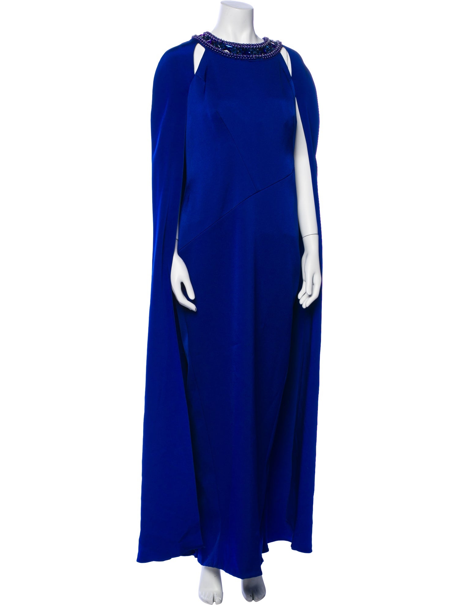 Pamella Roland Crew Neck Long Dress