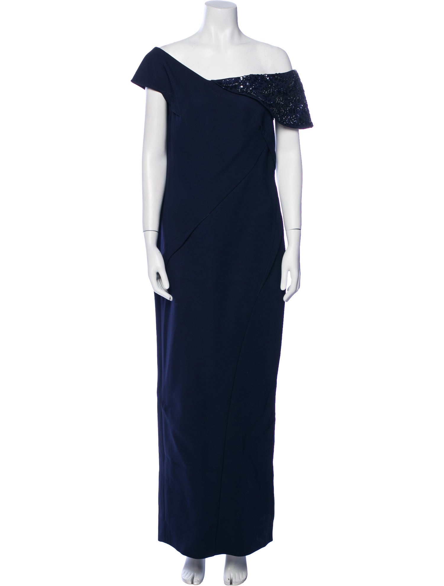 Pamella Roland Off-The-Shoulder Long Dress