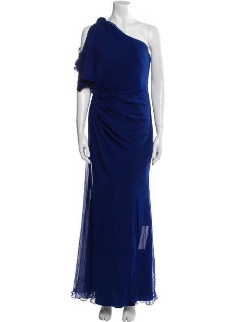 Pamella Roland Silk Long Dress