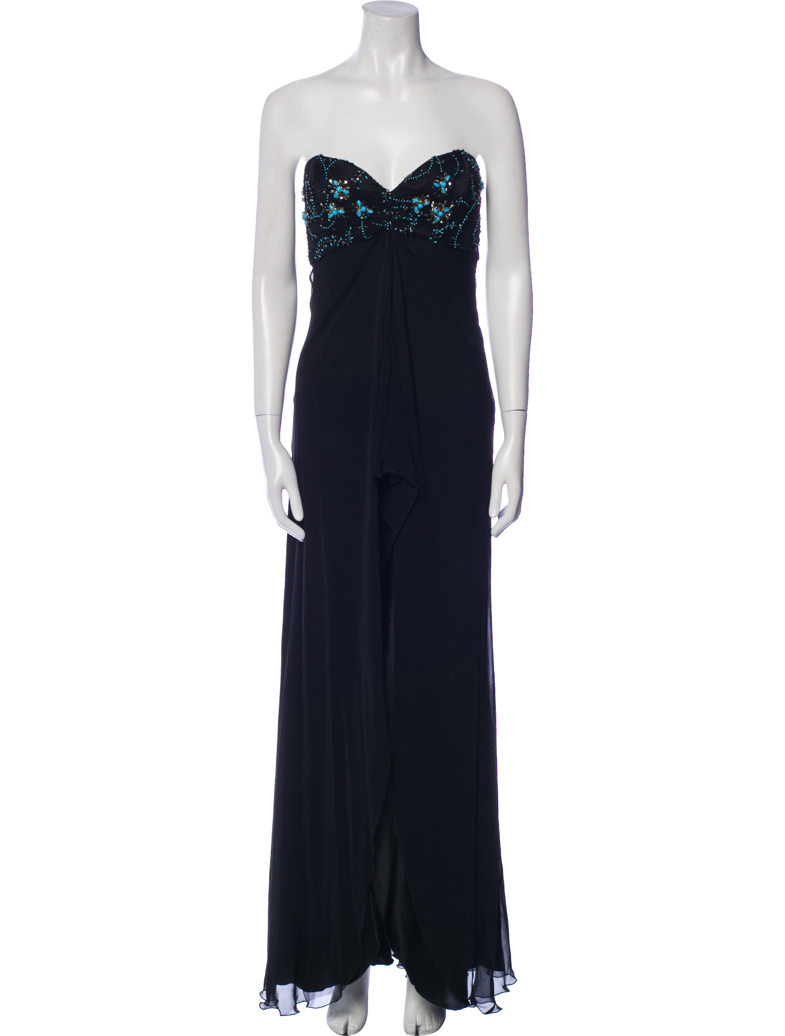 Pamella Roland Strapless Long Dress