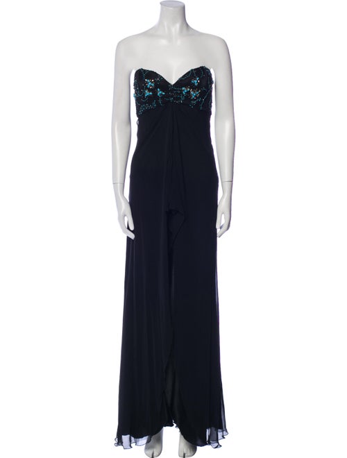 Pamella Roland Strapless Long Dress