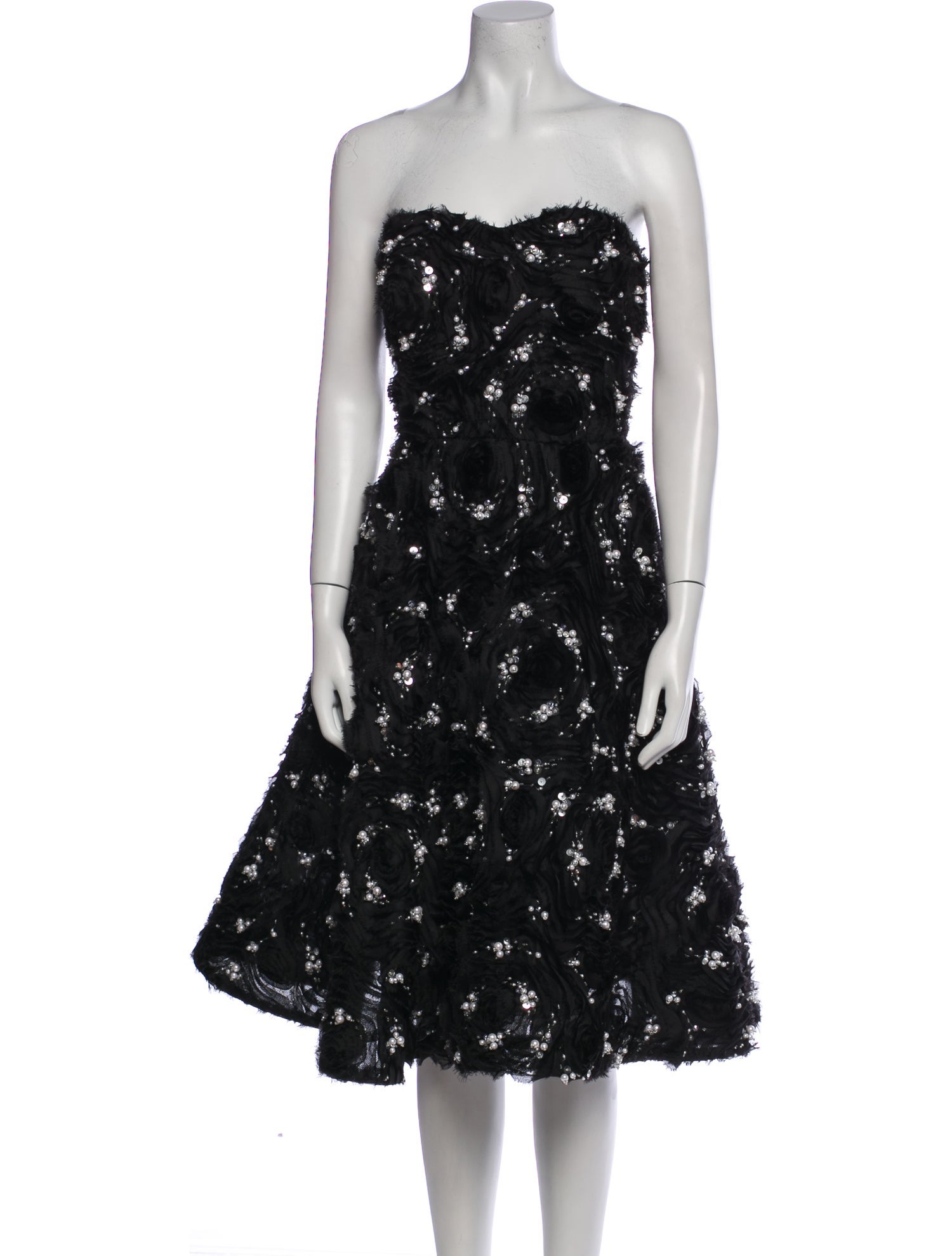 Pamella Roland Strapless Mini Dress