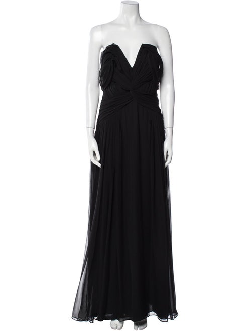 Pamella Roland Silk Long Dress