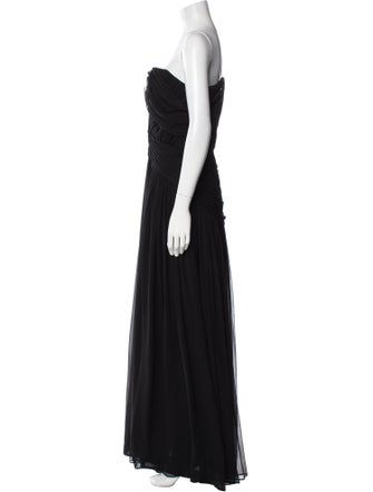 Pamella Roland Silk Long Dress