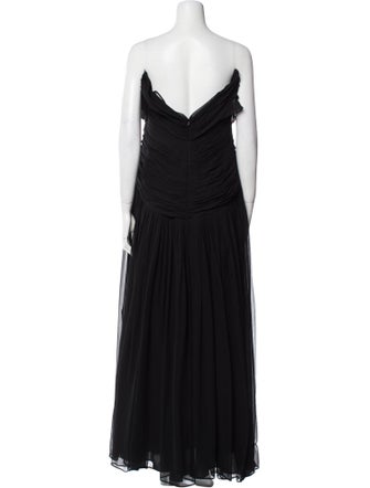 Pamella Roland Silk Long Dress