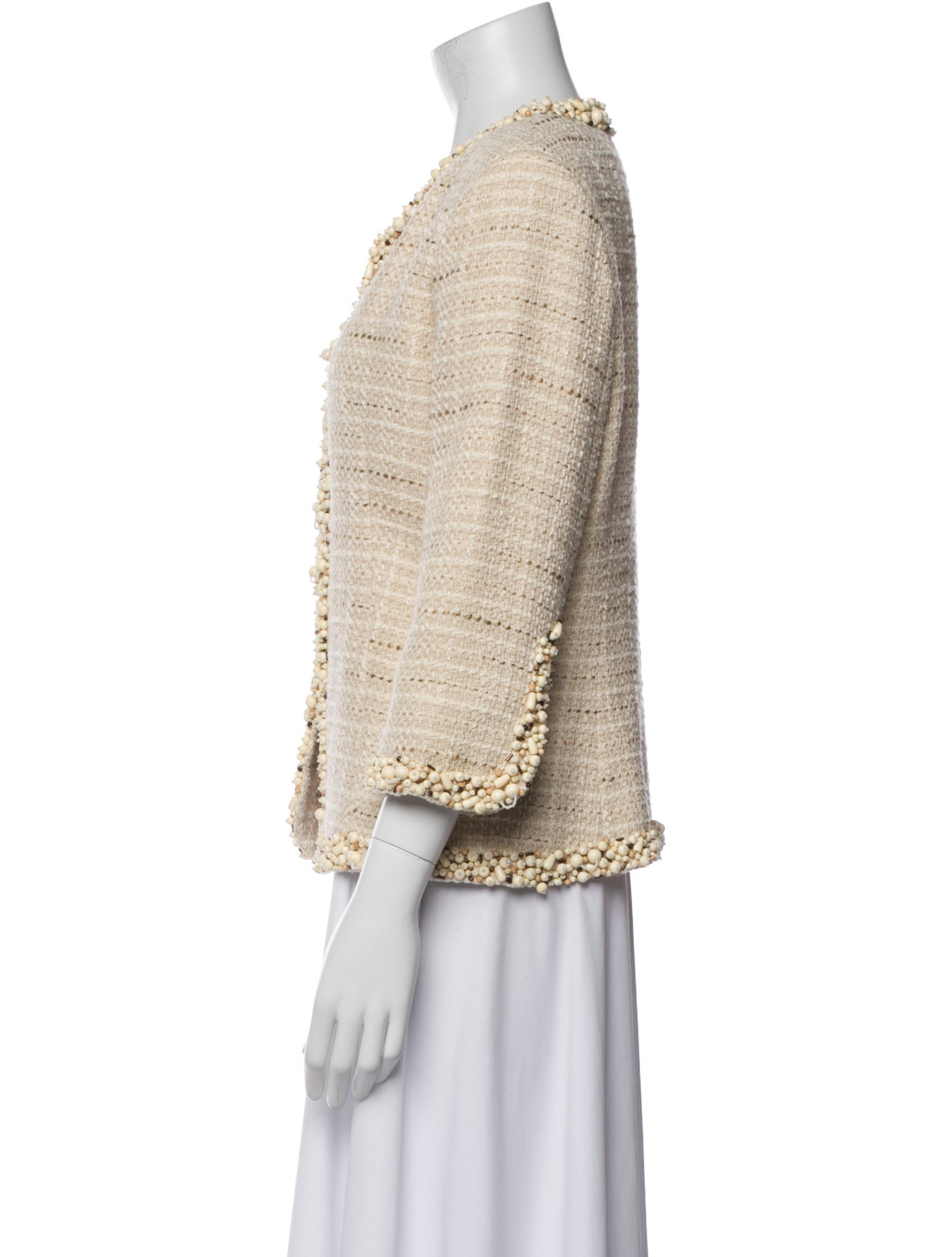 Pamella Roland Tweed Pattern Evening Jacket