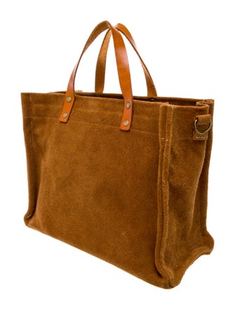 Parker Ochs Suede Top Handle Bag
