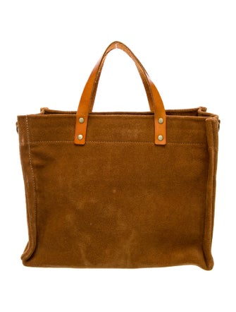Parker Ochs Suede Top Handle Bag