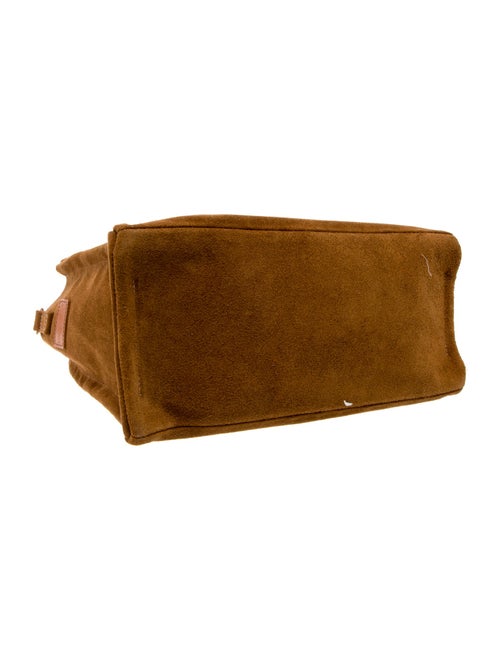 Parker Ochs Suede Top Handle Bag