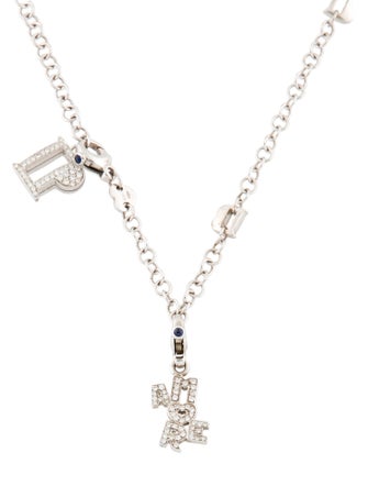 Pasquale Bruni 18K Diamond Pavé Amore Charm Chain Necklace