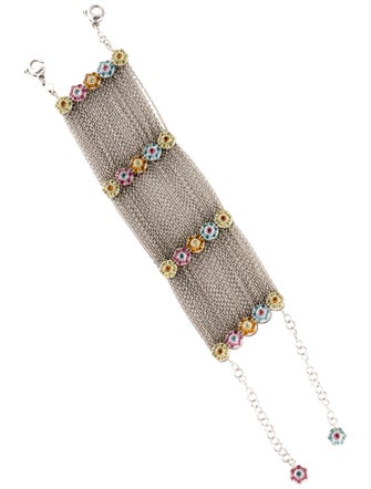 Pasquale Bruni 18K Multistone Flower Multistrand Bracelet