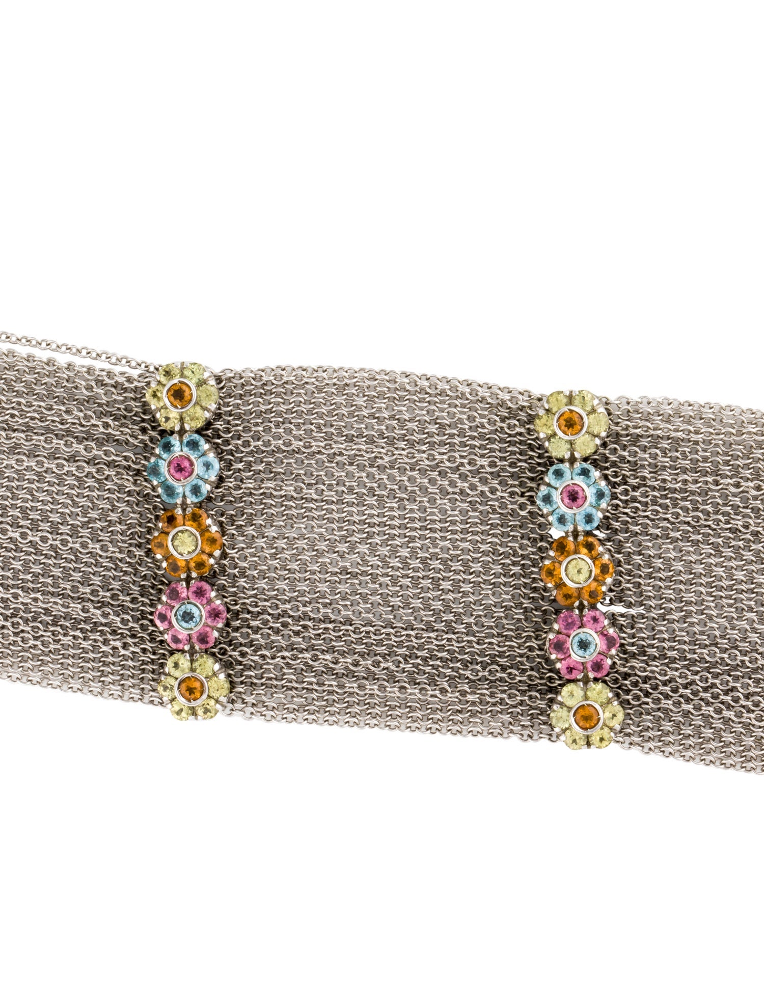 Pasquale Bruni 18K Multistone Flower Multistrand Bracelet