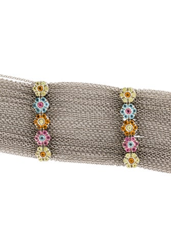 Pasquale Bruni 18K Multistone Flower Multistrand Bracelet