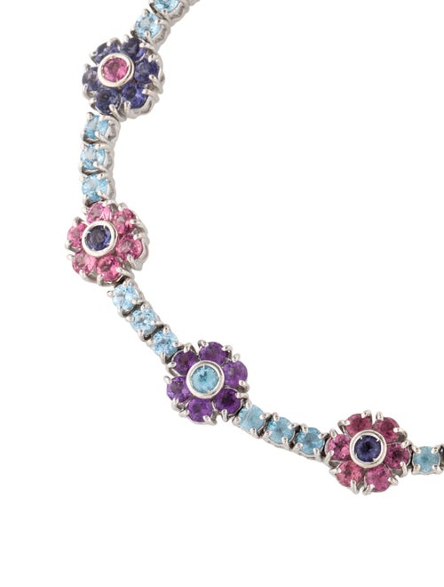 Pasquale Bruni 18K Multistone Flower Link Bracelet