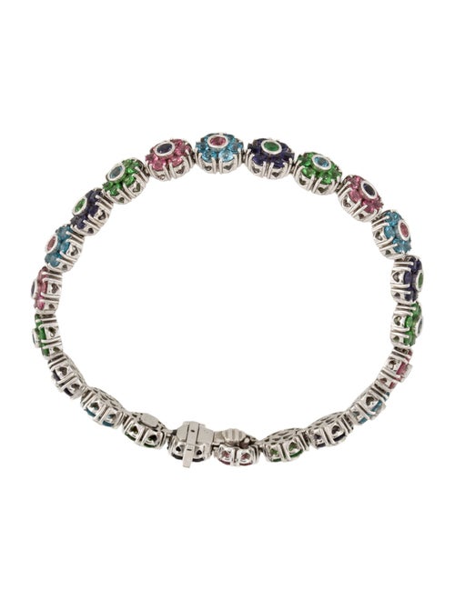 Pasquale Bruni 18K Multistone Flower Link Bracelet