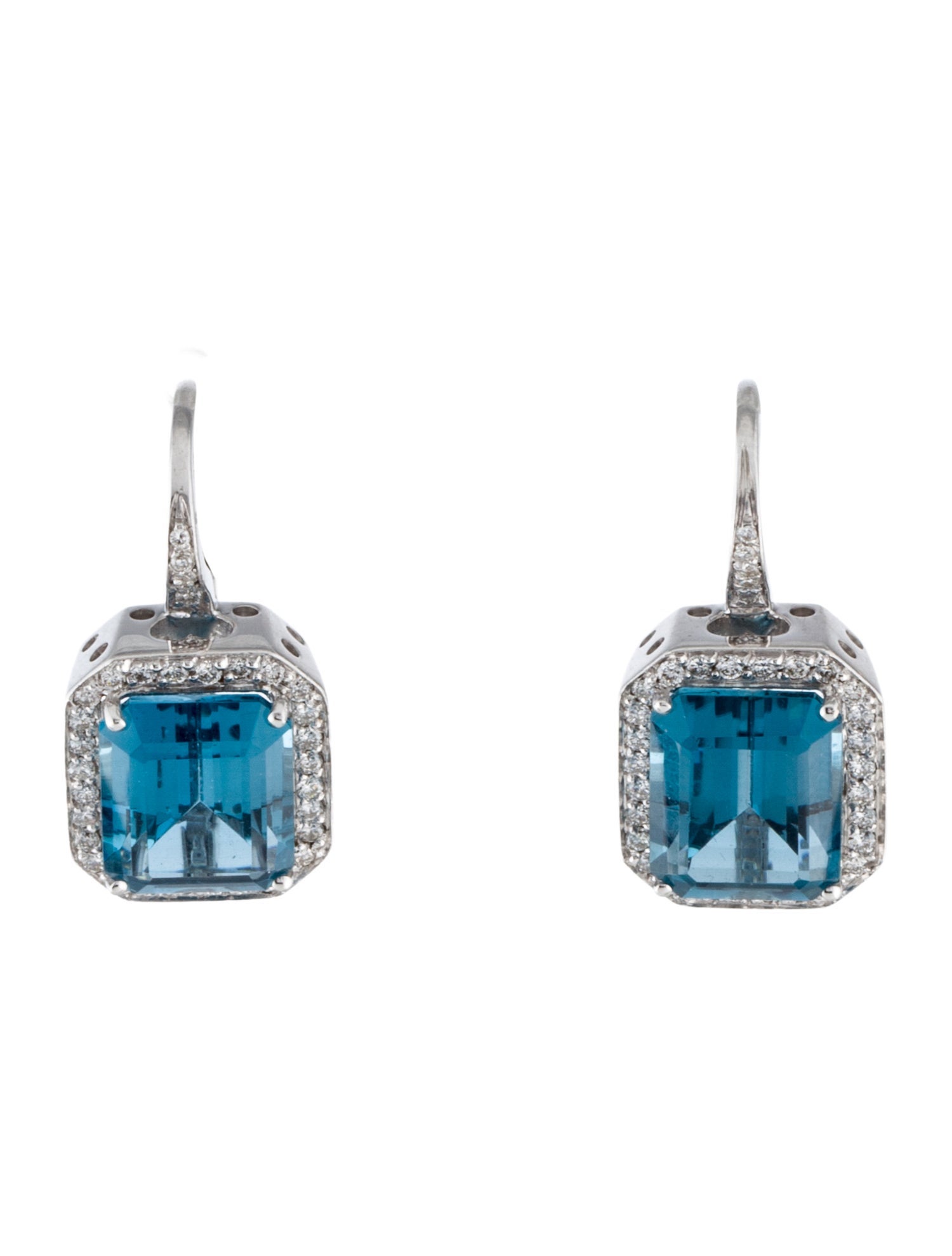 Pasquale Bruni 18K 8.40ctw Topaz & Diamond Drop Earrings