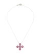 Pasquale Bruni 18K Tourmaline & Sapphire Accent Cross Pendant Necklace