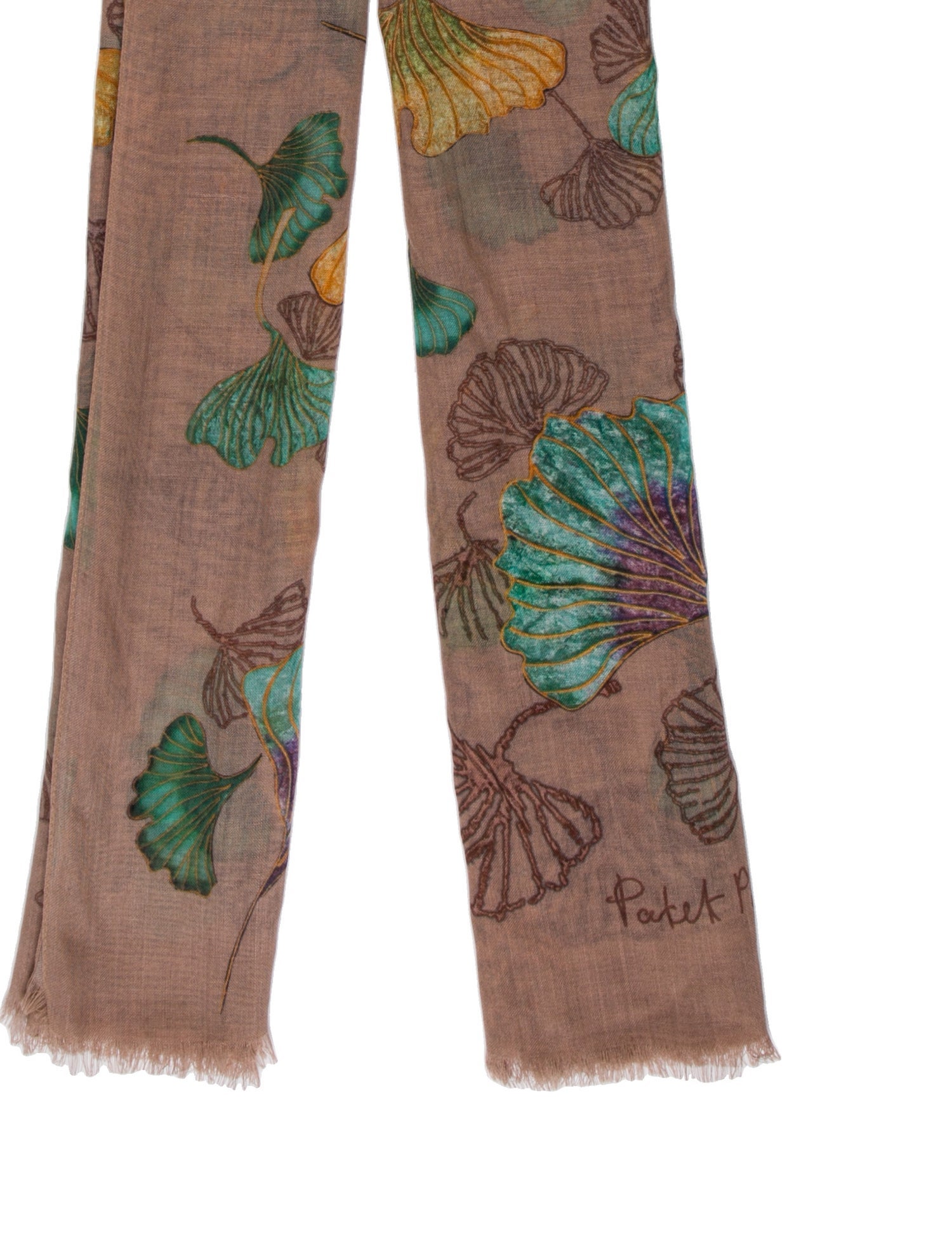 Patek Philippe Cashmere Floral Print Scarf