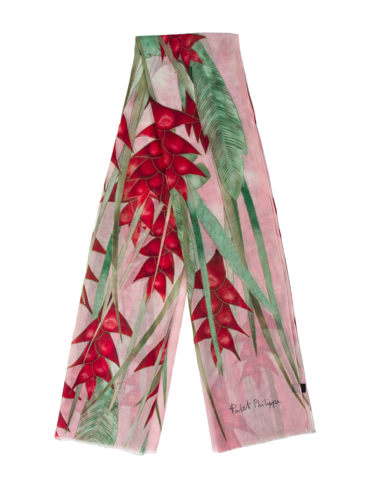Patek Philippe Silk Floral Print Scarf