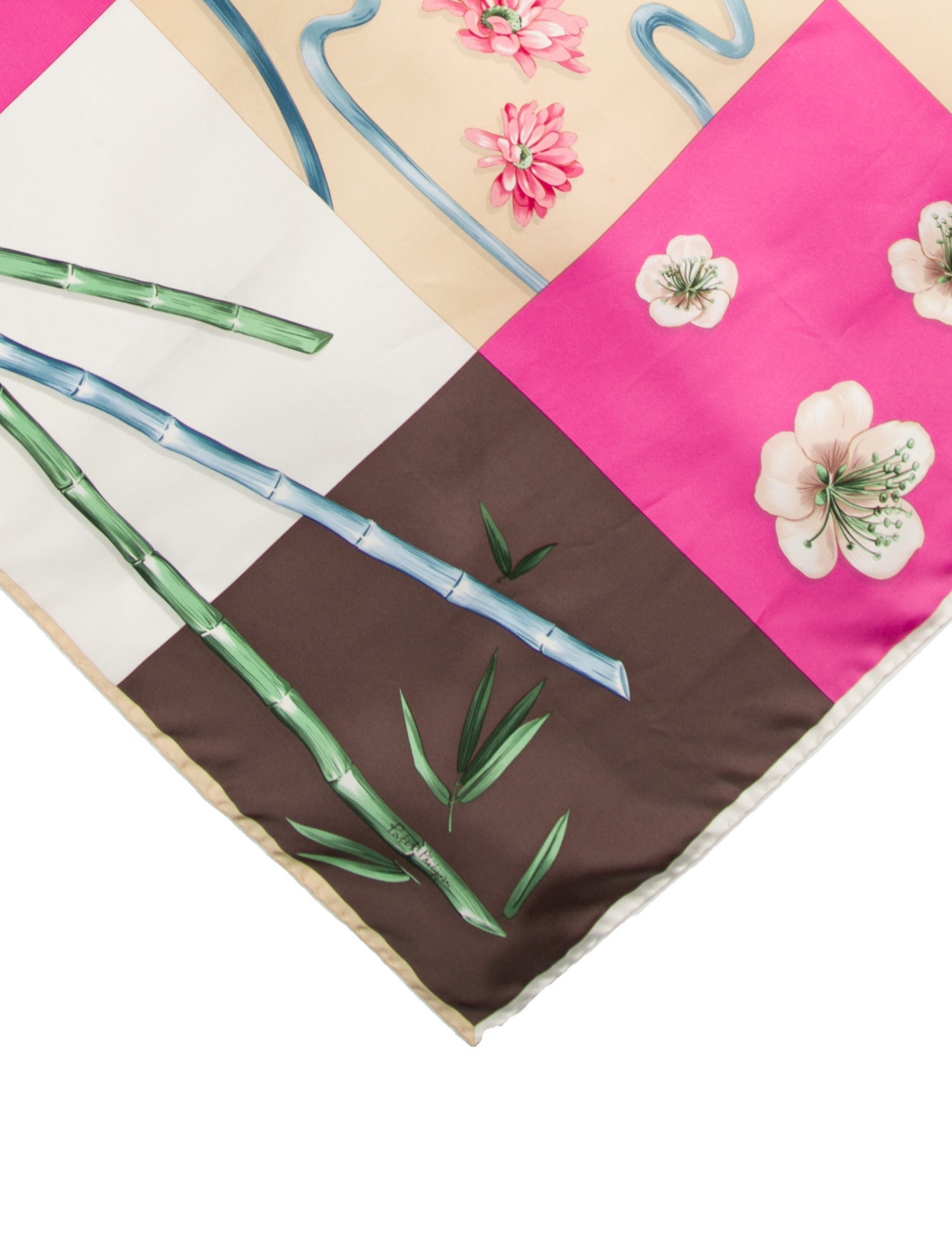 Patek Philippe Silk Floral Print Scarf