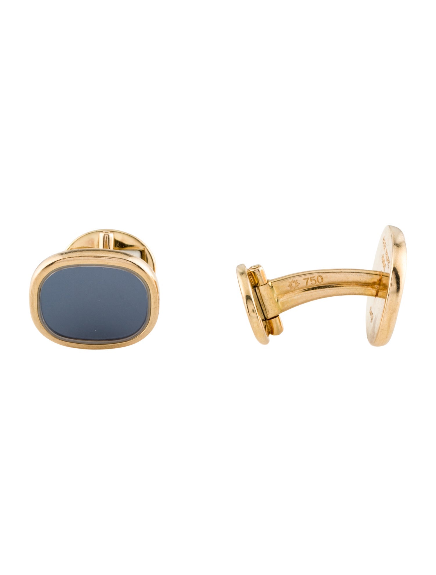 Patek Philippe 18K Crystal Ellipse Cufflinks