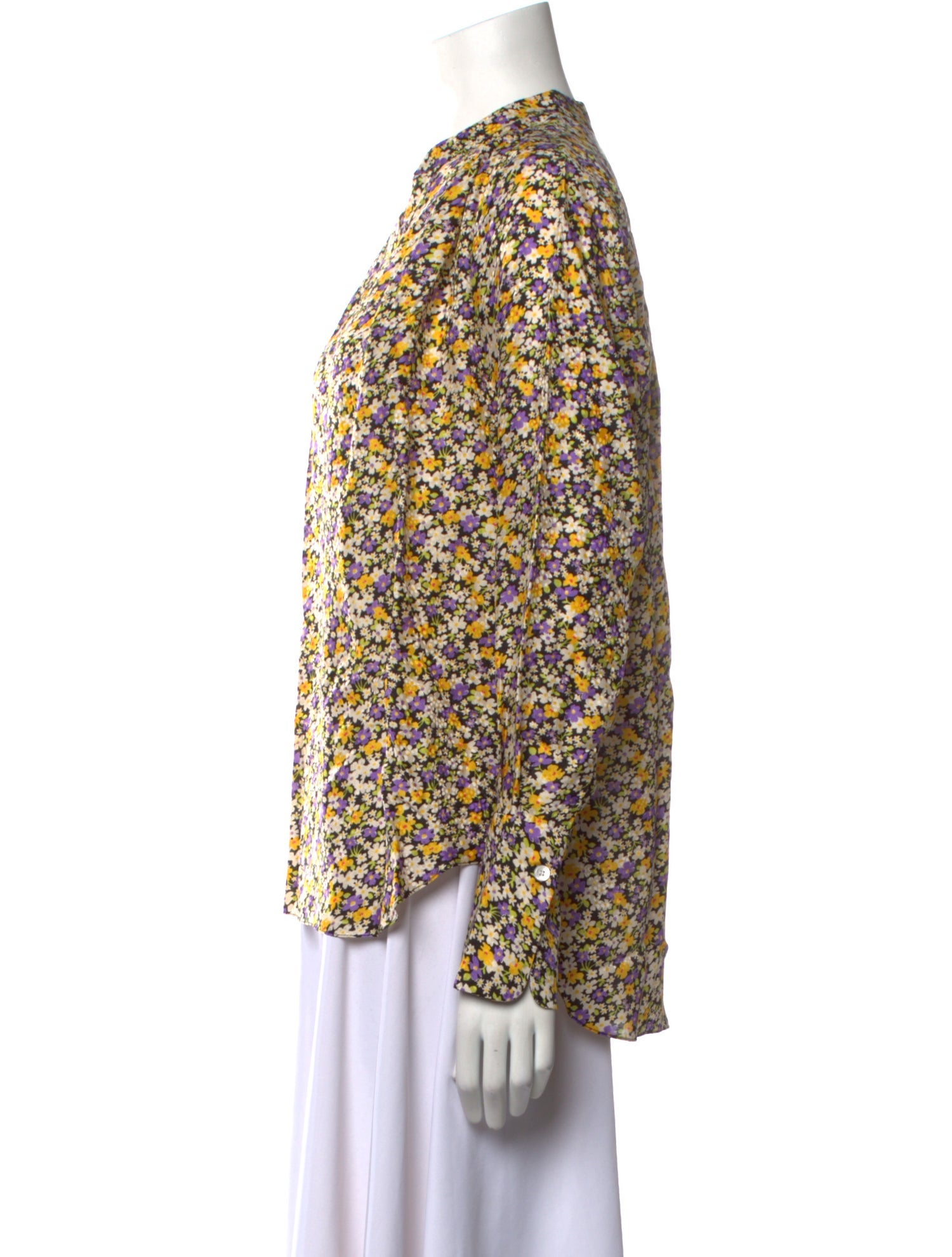 Paul & Joe Floral Print V-Neck Blouse w/ Tags