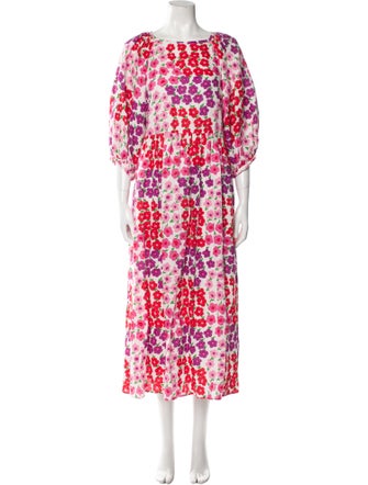 Paul & Joe Floral Print Long Dress