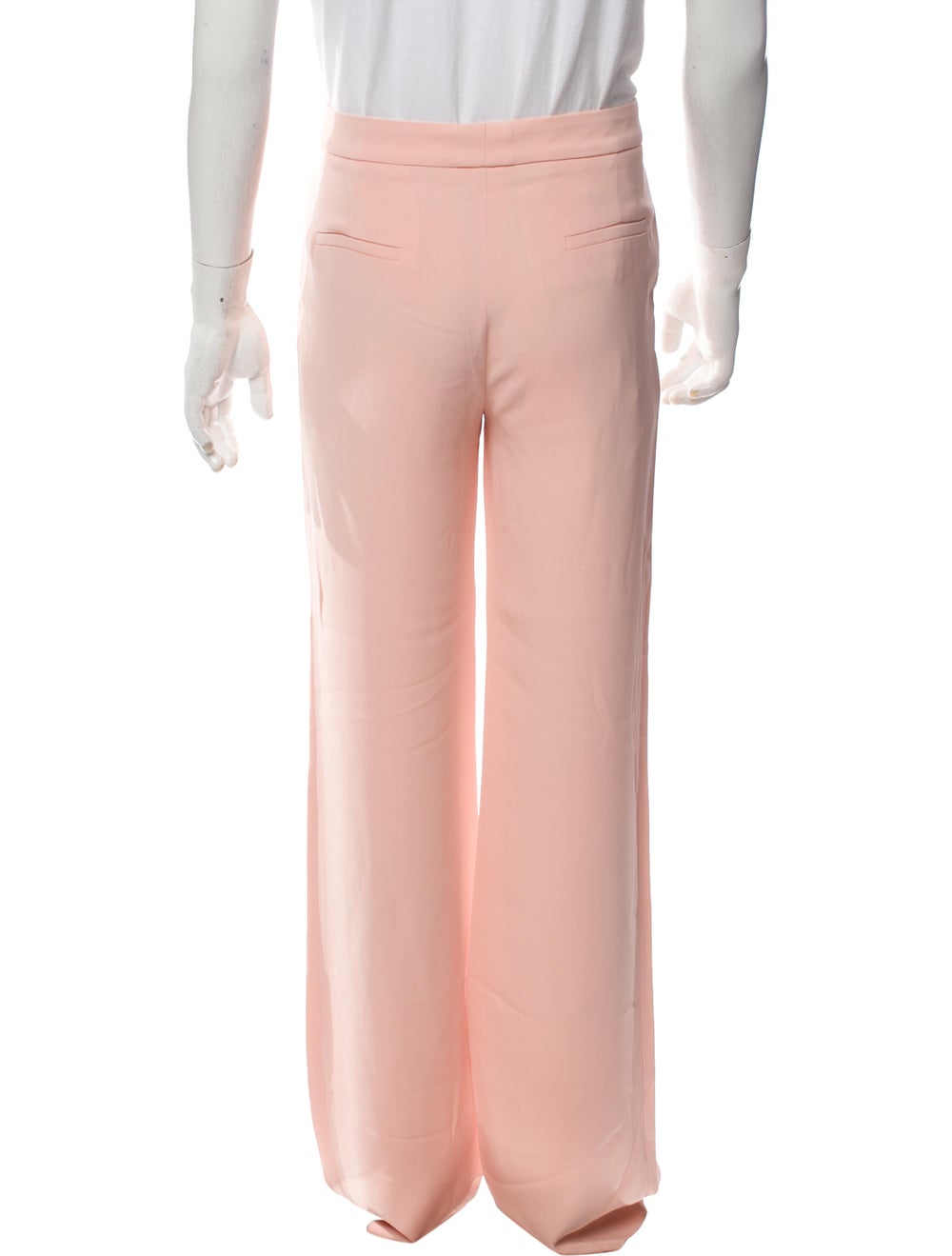 Paul & Joe Wide Leg Pants Pink High-Rise Slit Poc… - image 3