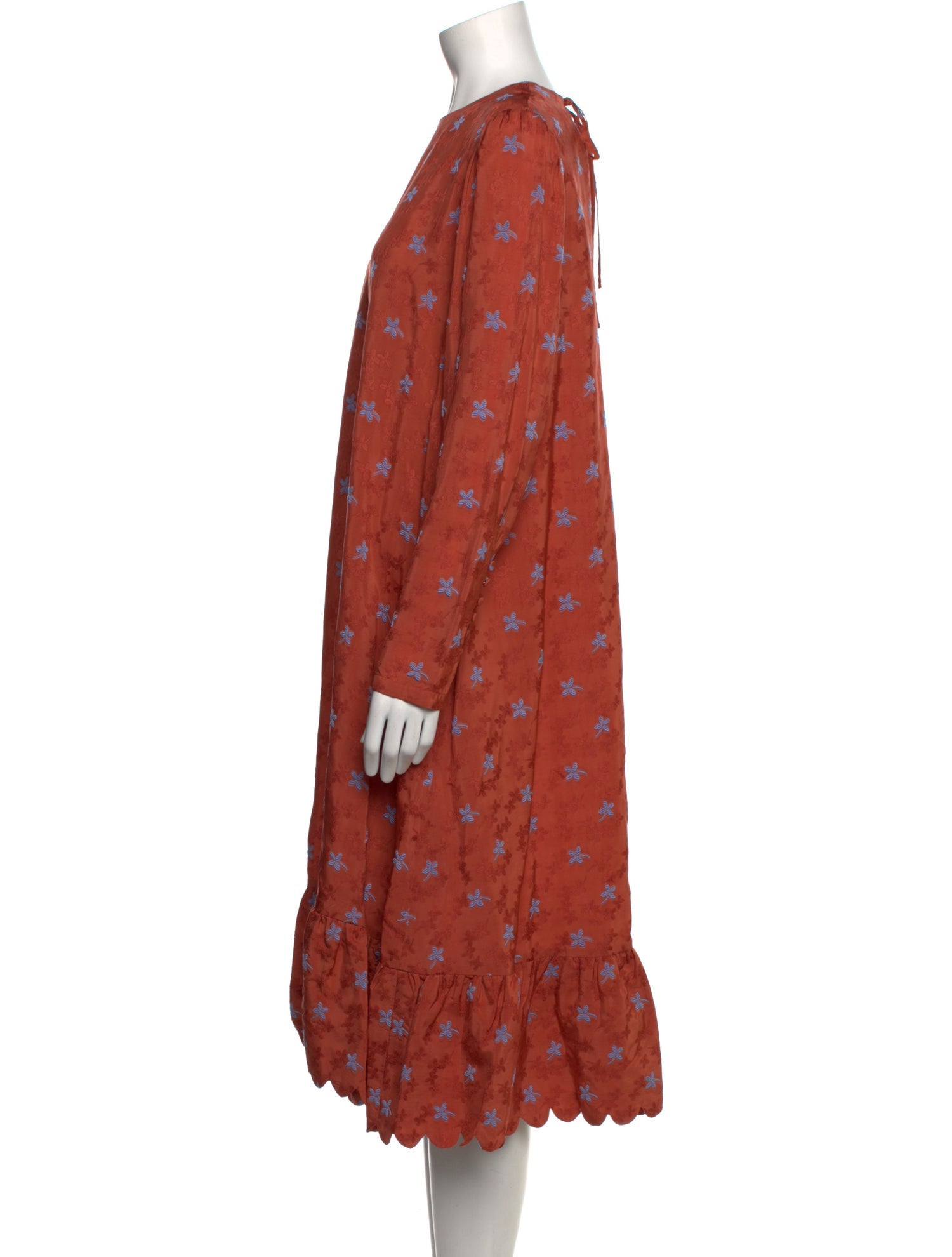 Paul & Joe Floral Print Midi Length Dress w/ Tags