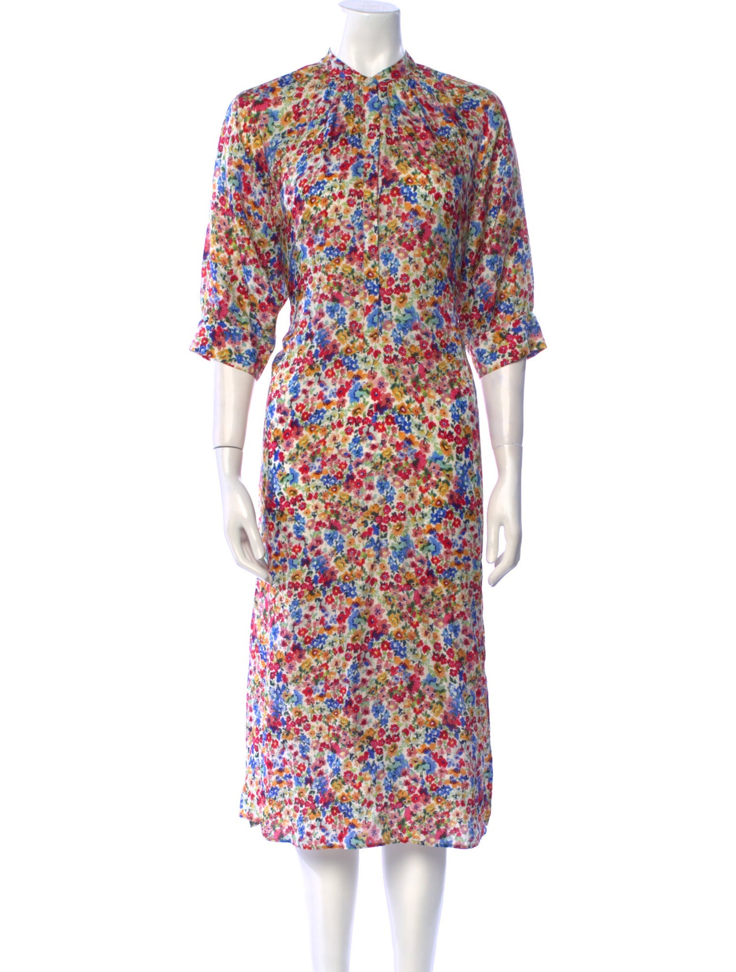 Paul & Joe Floral Print Midi Length Dress