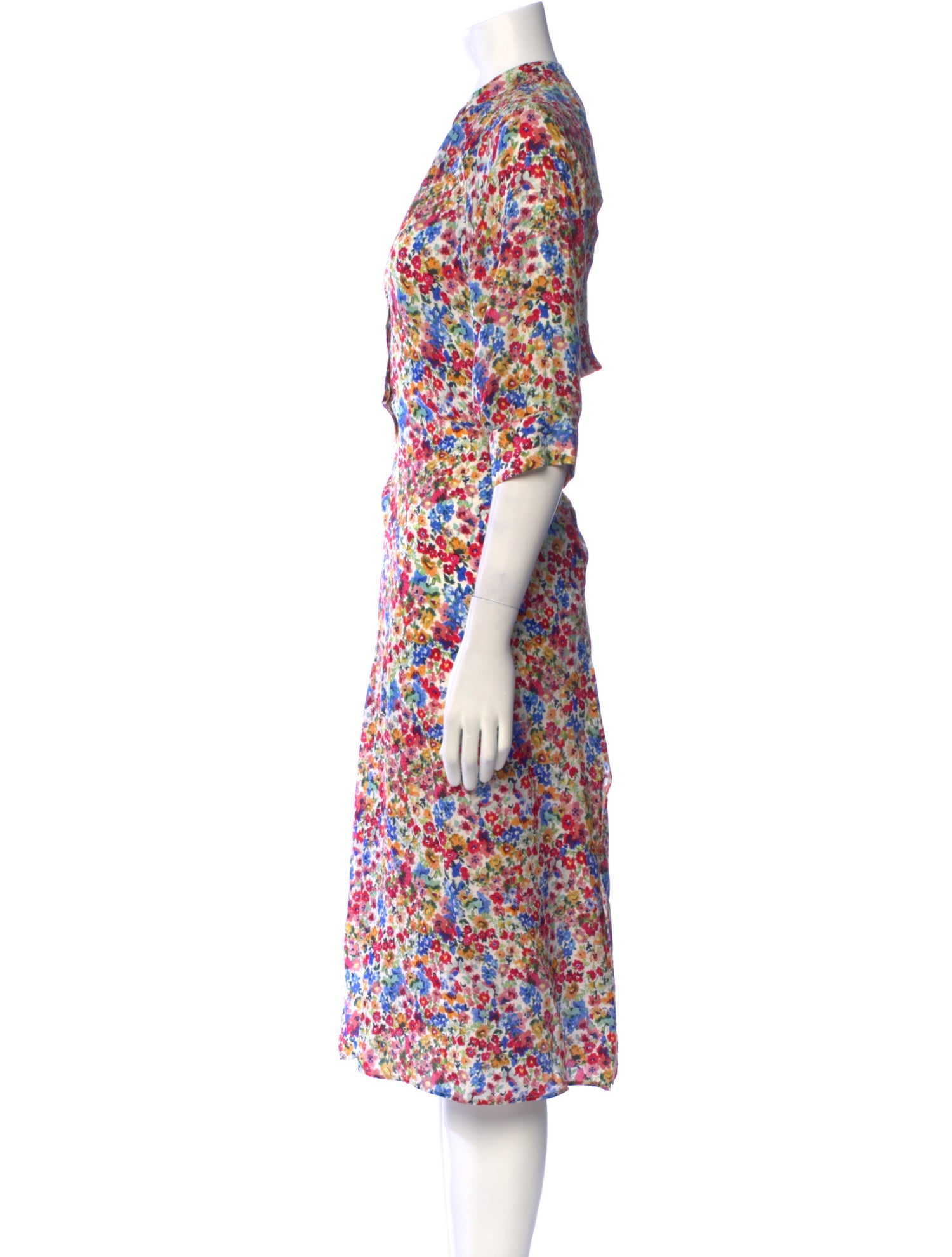 Paul & Joe Floral Print Midi Length Dress