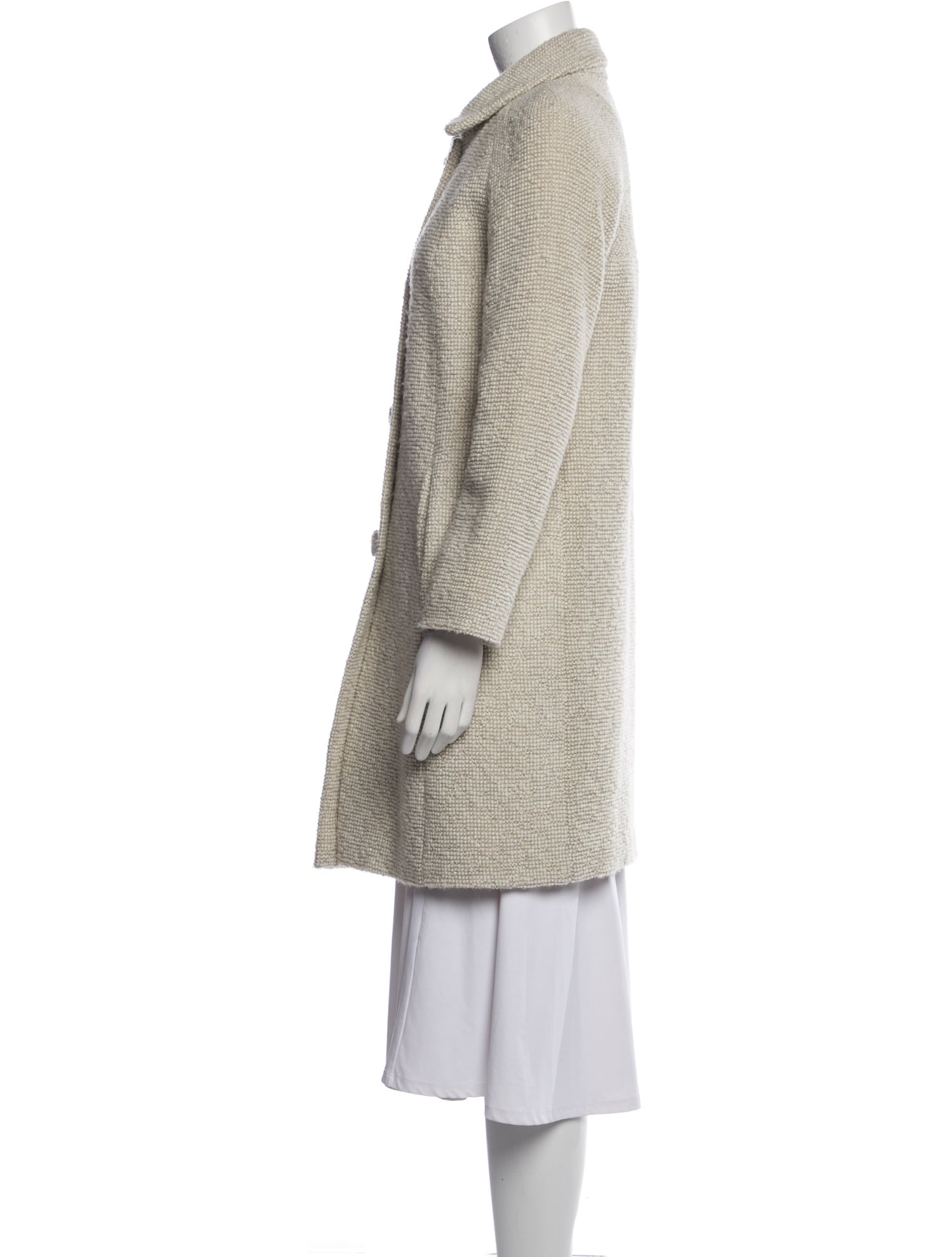 Paul & Joe Wool Tweed Pattern Coat