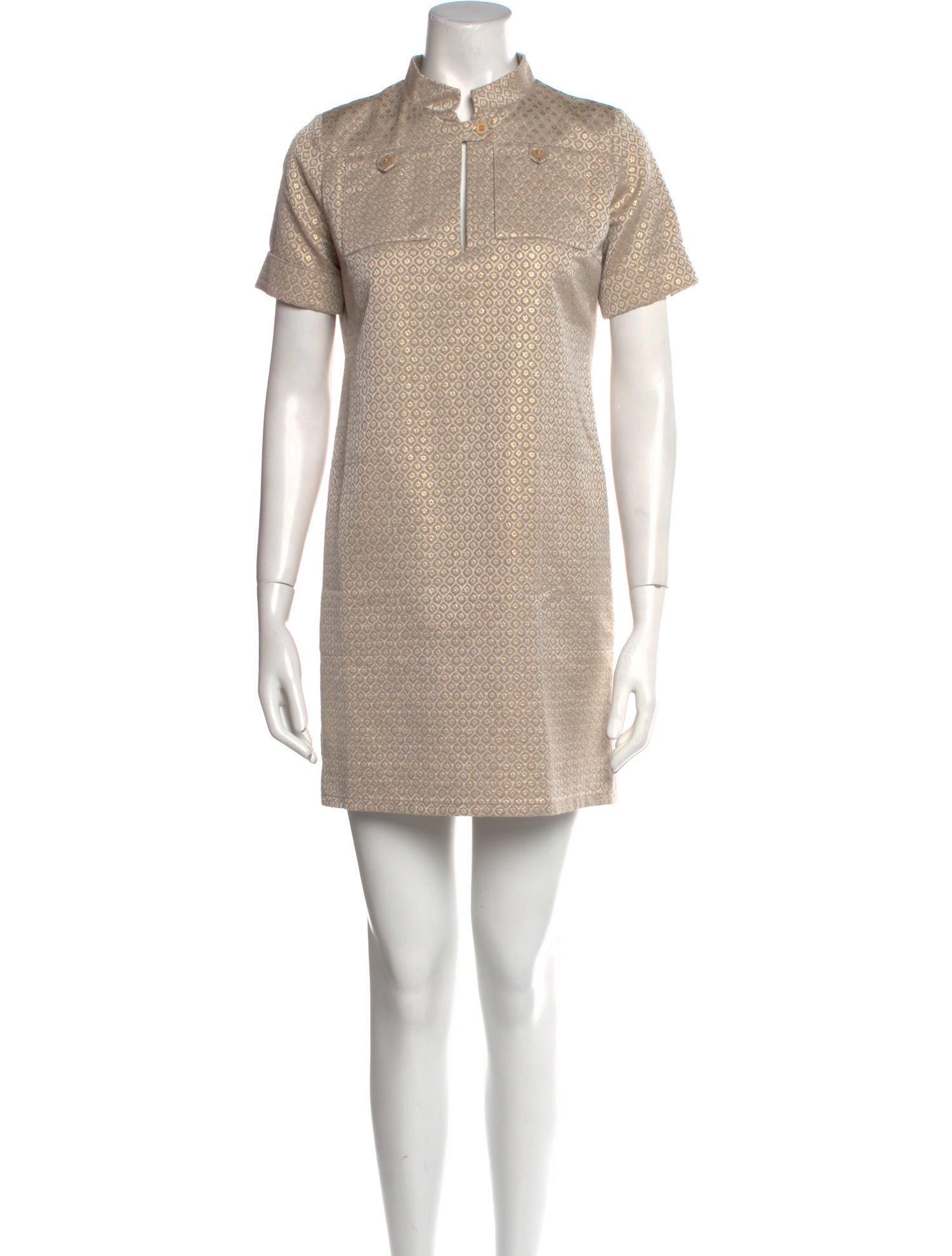 Paul & Joe Mock Neck Mini Dress