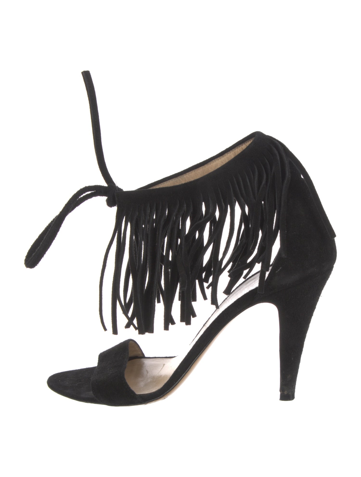 Paul & Joe Suede Fringe Trim Accent Sandals
