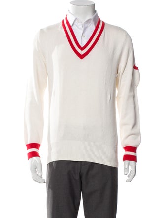 Paul & Joe Striped V-Neck Pullover
