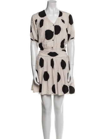 Paul & Joe Polka Dot Print Mini Dress