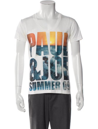 Paul & Joe Graphic Print Crew Neck T-Shirt