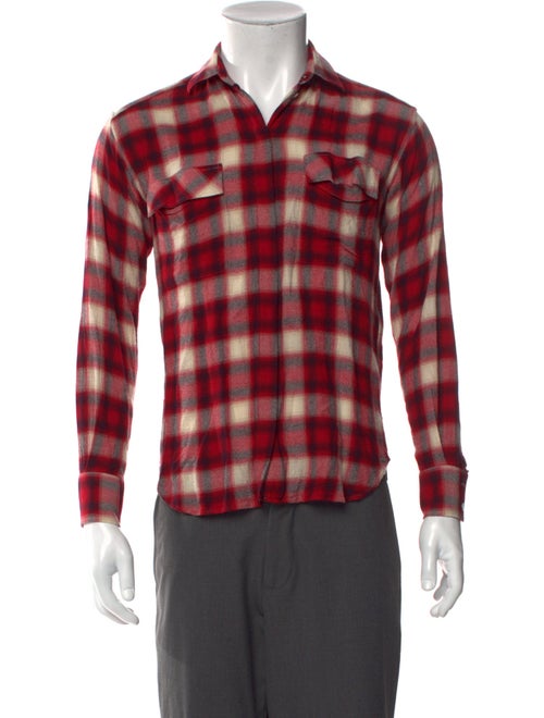 Paul & Joe Plaid Print Long Sleeve Shirt