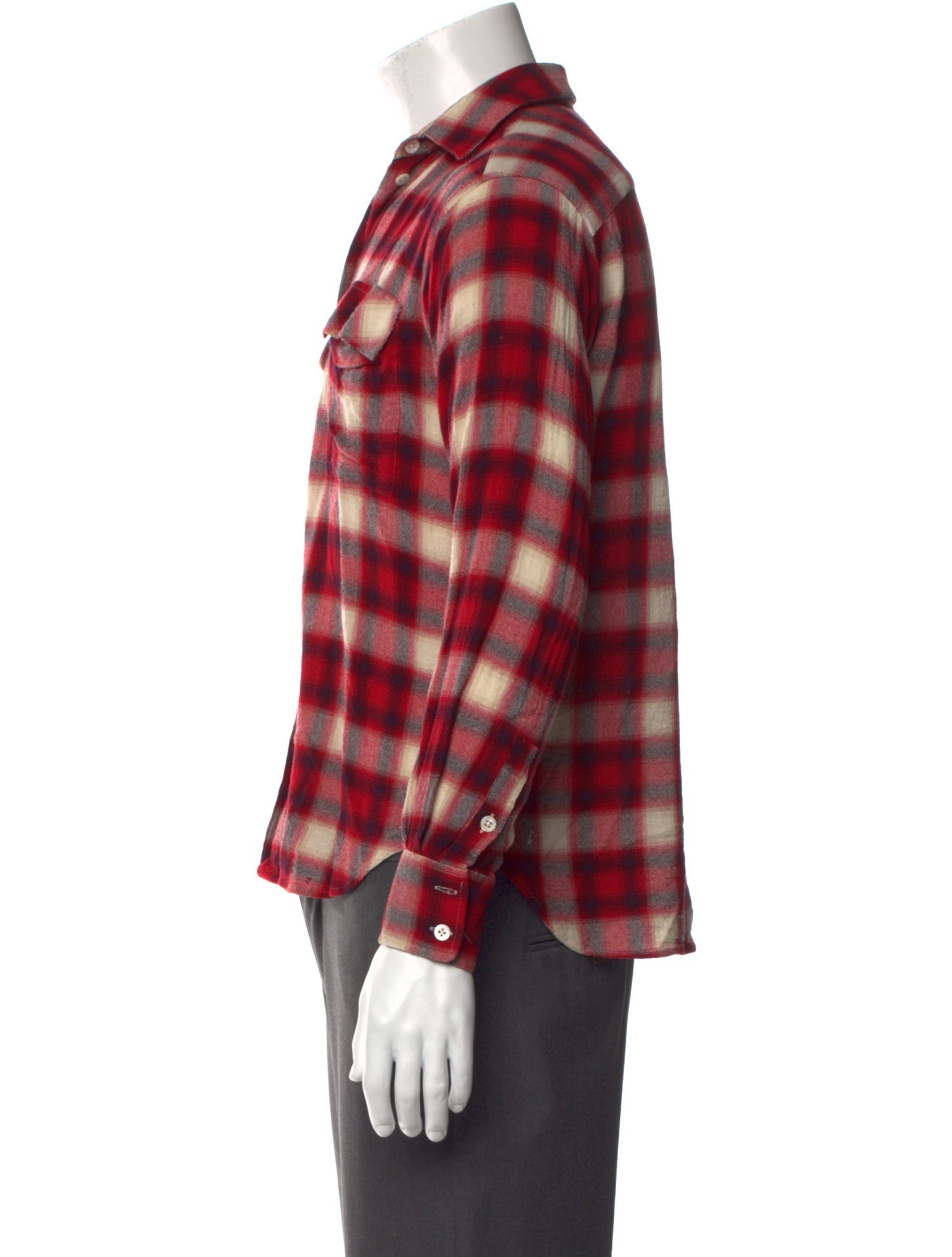 Paul & Joe Plaid Print Long Sleeve Shirt