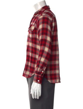 Paul & Joe Plaid Print Long Sleeve Shirt