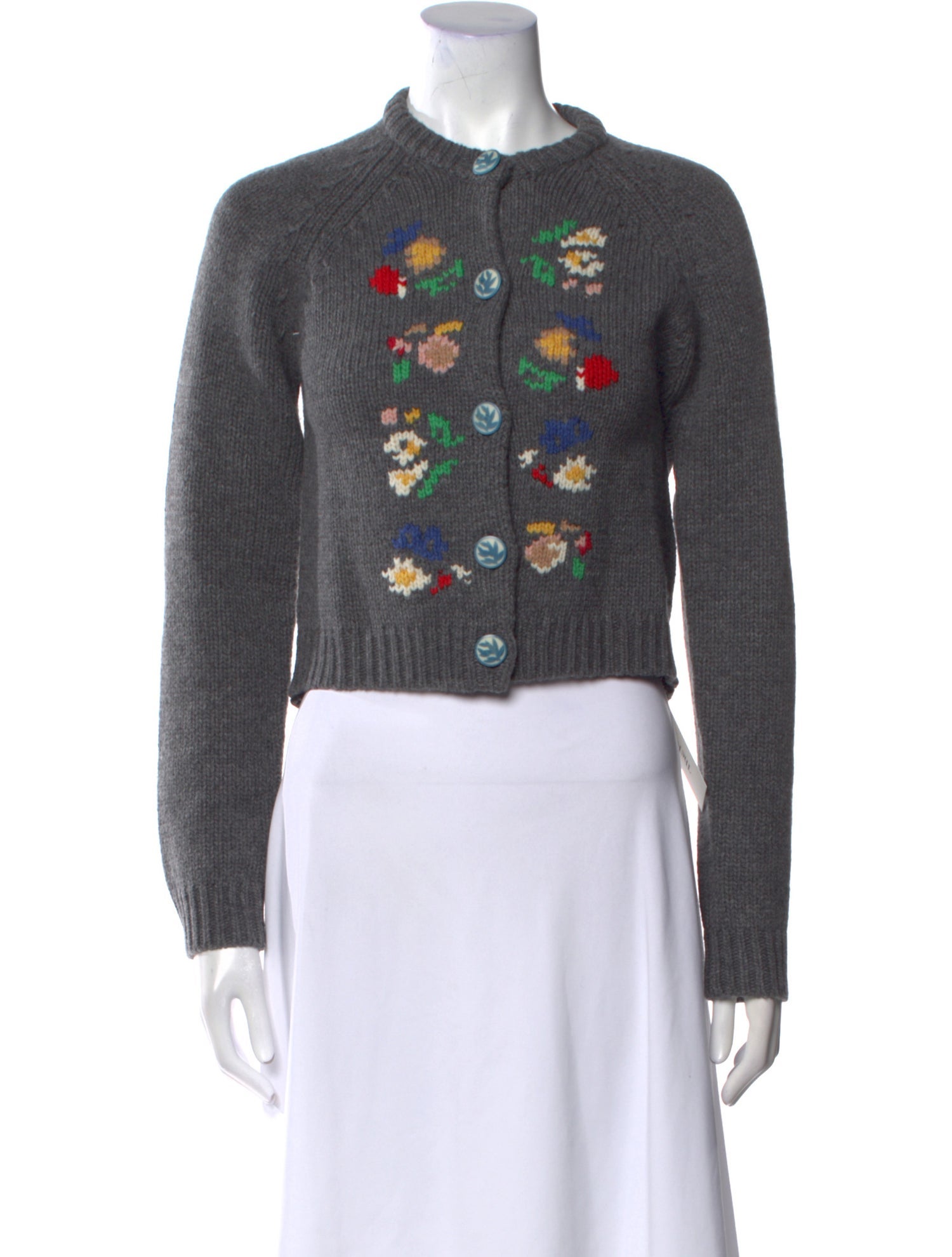 Paul & Joe Wool Floral Print Sweater