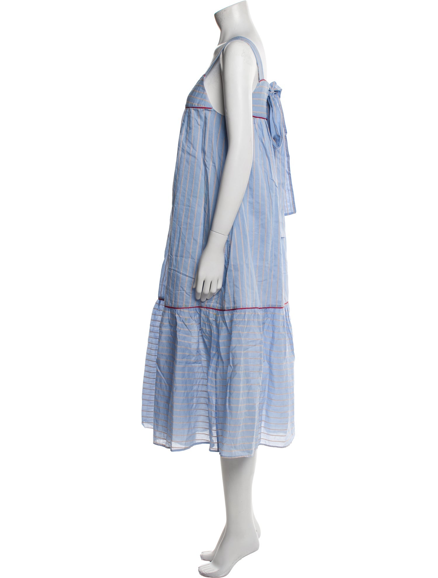 Paul & Joe Striped Midi Length Dress