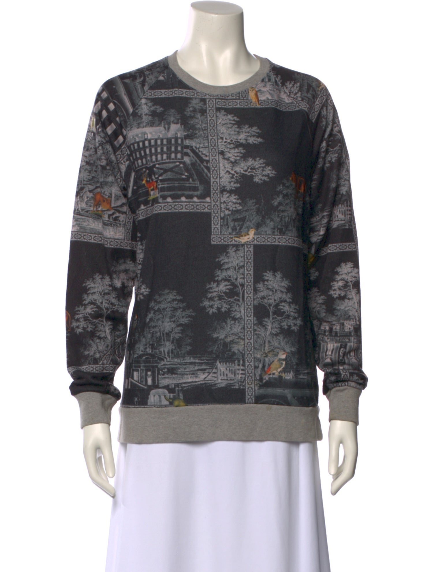 Paul & Joe Printed Crew Neck Sweater